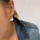 RENATA - 20mm pearl earrings